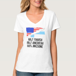 Halbes finnisches halbes amerikanisches T-Shirt