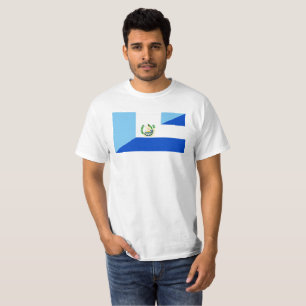 halbes Flaggensymbol Guatemalas El Salvador T-Shirt
