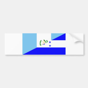 halbes Flaggensymbol Guatemalas Honduras Autoaufkleber