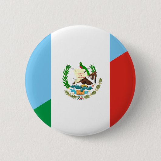 halbes Flaggensymbol Guatemalas Mexiko Button (Vorderseite)