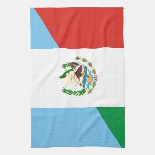 halbes Flaggensymbol Guatemalas Mexiko Handtuch (Vertikal)