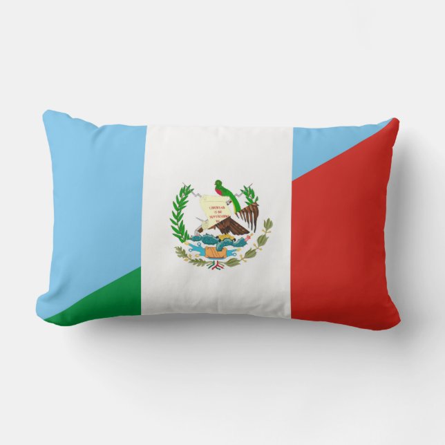 halbes Flaggensymbol Guatemalas Mexiko Lendenkissen (Vorderseite)