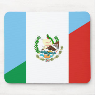 halbes Flaggensymbol Guatemalas Mexiko Mousepad