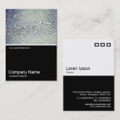 Halbes Foto - Wassertropfen auf Glas 01 Visitenkarte (Vorne/Hinten)