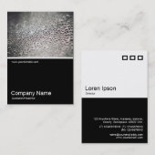 Halbes Foto - Wassertropfen auf Glas 02 Visitenkarte (Vorne/Hinten)