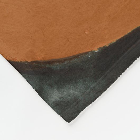 Halbes Gesicht Geos Fleecedecke (Ecke)