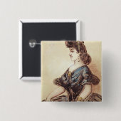 Halbes Längenporträt einer Frau Button (Vorne & Hinten)