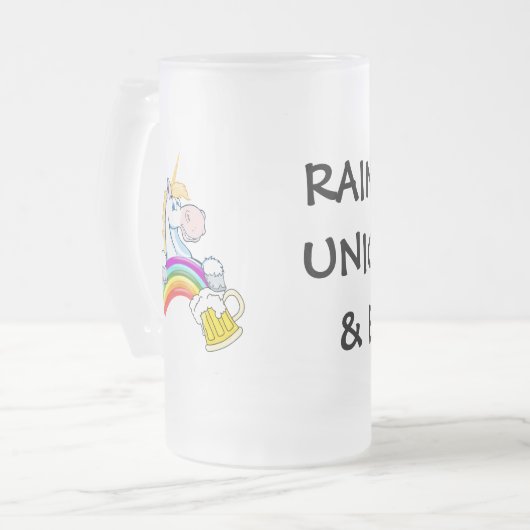 Halbes Liter Gold am Ende des Regenbogens (plus Mattglas Bierglas (Vorderseite Links)