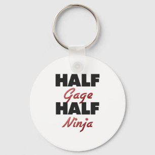 Halbes Messgerät halbes Ninja Schlüsselanhänger