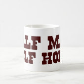 Halbes Pferd des halben Mannes Kaffeetasse (Mittel)