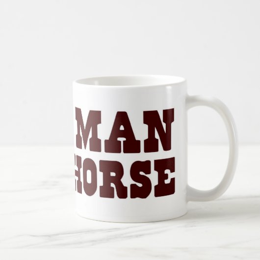 Halbes Pferd des halben Mannes Kaffeetasse (Rechts)