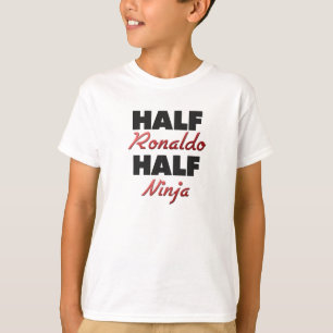 Halbes Ronaldo halbes Ninja T-Shirt