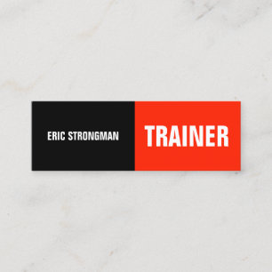 Halbes Spalteschwarzrot Mini Visitenkarte