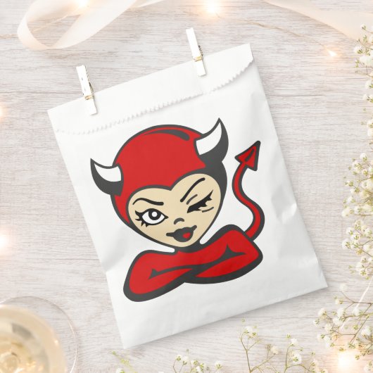 halbes Teufel Button Geschenktütchen (Ausgeschnitten)