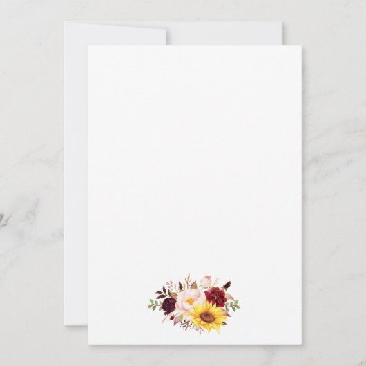 Halbfarbig, bläserfarben, glänzend, rund einladung (Rückseite)