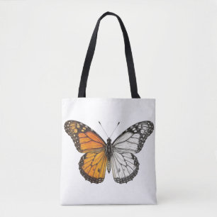 Halbfarbige Monarchschmetterlingskunst Tasche