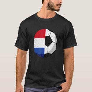 Halbfinale der niederländischen Flagge Halbfußball T-Shirt