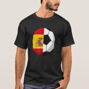 Halbfinale der spanischen Flagge Halbfußball-Futbo T-Shirt
