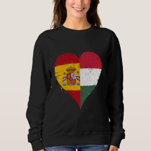 Halbfinale Ungarische Halbe Spanisch A Ungarn Span Sweatshirt