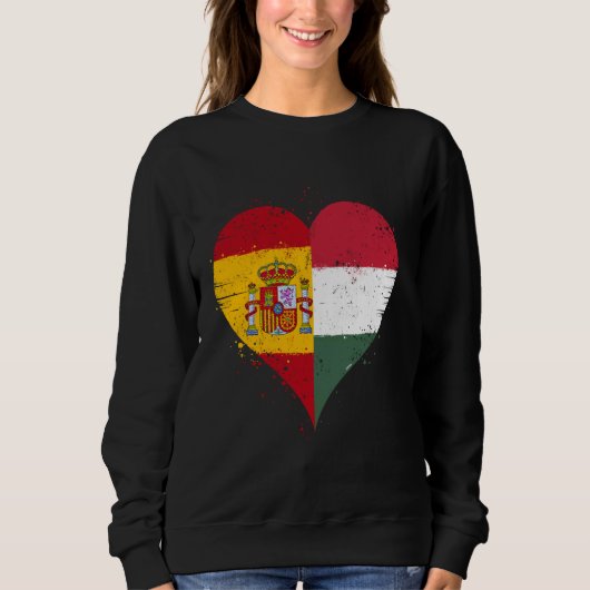 Halbfinale Ungarische Halbe Spanisch A Ungarn Span Sweatshirt (Vorderseite)