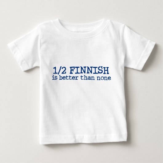 Halbfinnisch Baby T-shirt (Vorderseite)