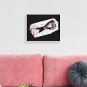 Halbfisch Leinwanddruck (Insitu (Wohnzimmer))