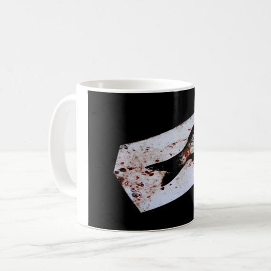 Halbfisch - Spaß Kaffeetasse (Vorderseite Links)