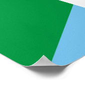 Halbflaggenzeichen von Mexiko Poster (Ecke)