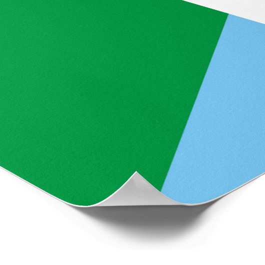 Halbflaggenzeichen von Mexiko Poster (Ecke)