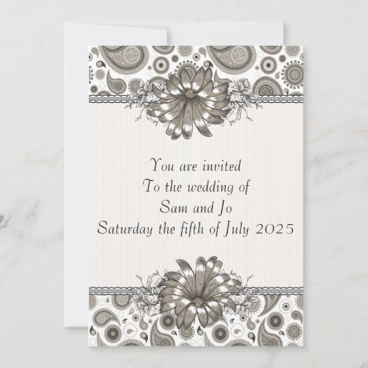 halbformale individuelle Einladung (Vorderseite)