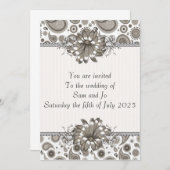 halbformale individuelle Einladung (Vorne/Hinten)