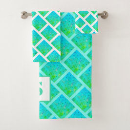 Halbfrühlingssommer Monogram Handtuch Set