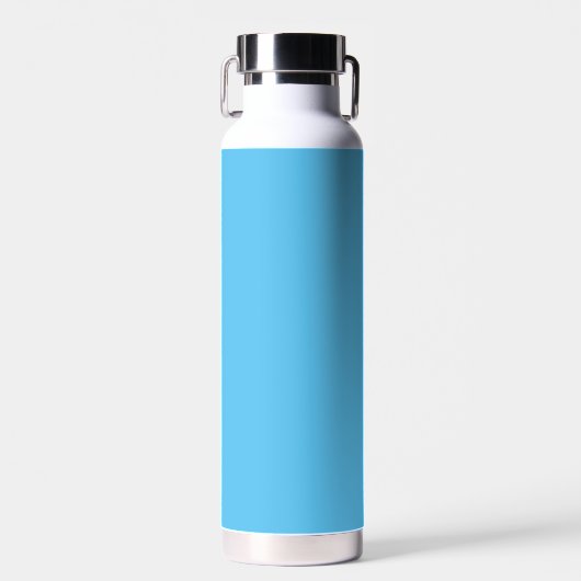 Halbgebacken, Jeans Blue, Jordy Blue, Trinkflasche (Vorne)