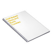 Halbgebackene Ideen Funny Notebook Notizblock (Rechte Seite)