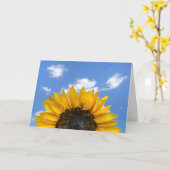 HalbgeburtsSonnenblume Karte (Gelbe Blume)