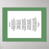 Halbgedicht 8.5 x 11 Blatt (Matte) Poster (Vorne)