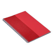 Halbgeräuschhalbflaches Tomatenrotes Notebook (Cus Notizblock (Rechte Seite)