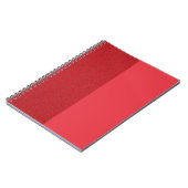 Halbgeräuschhalbflaches Tomatenrotes Notebook (Cus Notizblock (Linke Seite)