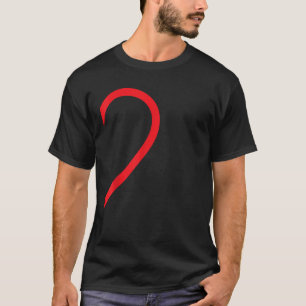 Halbherz rechte Liebe Paar Camisa Pare T-Shirt