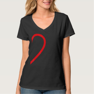 Halbherz rechte Liebe Paar Camisa Pare T-Shirt