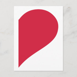 Halbherzigkeit Postkarte
