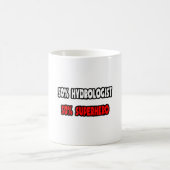 Halbhydrologe ... Half Superhero Kaffeetasse (Mittel)