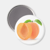 Halbierte Aprikosen Magnet (Vorderseite/Rückseite)