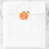 Halbierte Aprikosen Runder Aufkleber (Tasche)