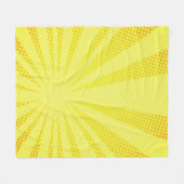 Halbierung des Farbverlaufs im Retro-Comic Fleecedecke (Vorderseite (Horizontal))