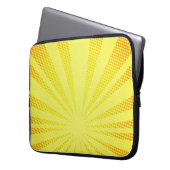 Halbierung des Farbverlaufs im Retro-Comic Laptopschutzhülle (Vorderseite Links)