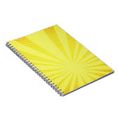 Halbierung des Farbverlaufs im Retro-Comic Notizblock (Rechte Seite)