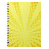 Halbierung des Farbverlaufs im Retro-Comic Notizblock (Vorderseite)