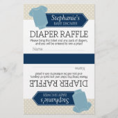 Halbierung für 2 Windeln Raffle - Baby Shower Boy (Vorderseite)