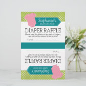 Halbierung für 2 Windeln Raffle Tickets Baby Girl (Stehend Vorderseite)